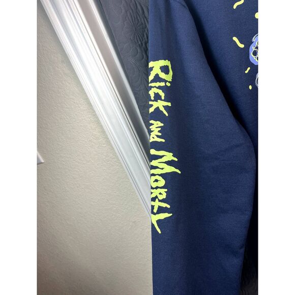 Cartoon Network Rick & Morty Spaceship Hoodie Spacecore Streetwear Fan SZ L:NWT - Picture 6 of 9